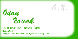 odon novak business card